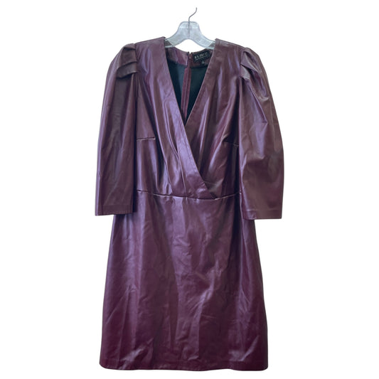 Dress Party Short By Eloquii In Maroon, Size:2X