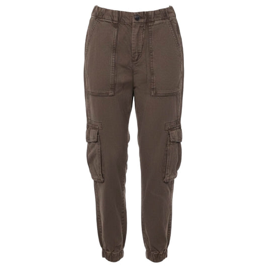 Freda Lightweight Denim Cargo Pants Designer By All Saints In Brown, Size: 0