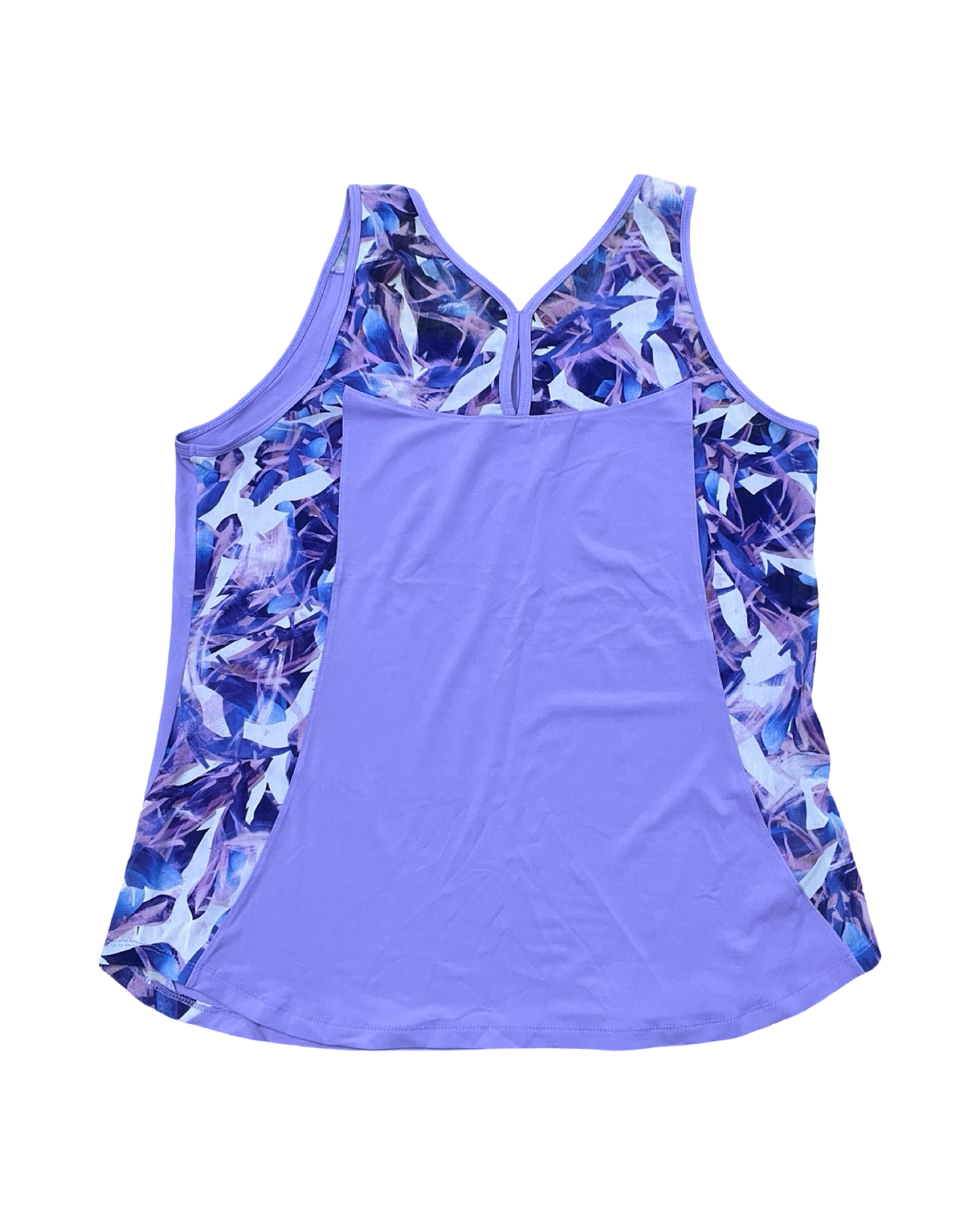 Athletic Tank Top By Adrienne Vittadini In Purple, Size:L