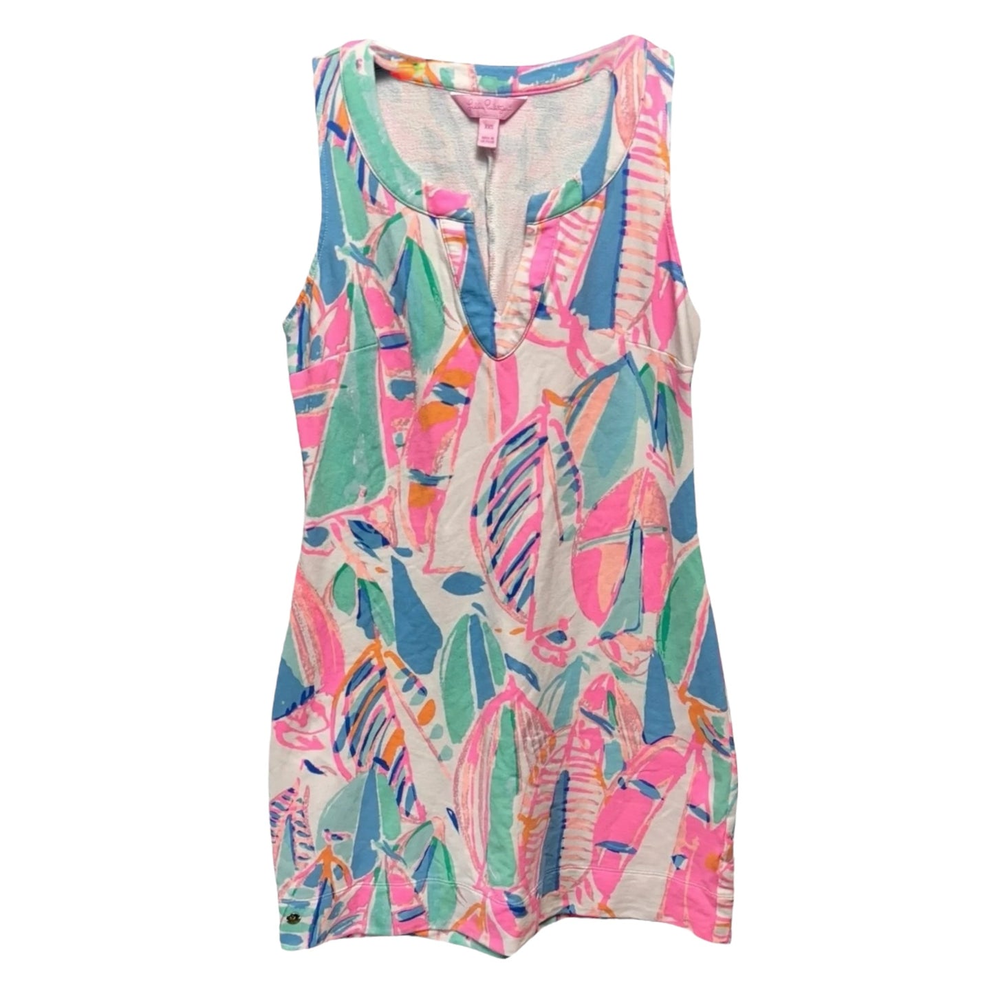 Estrada Shift Dress Designer By Lilly Pulitzer In Multi Out To Sea, Size: XXS