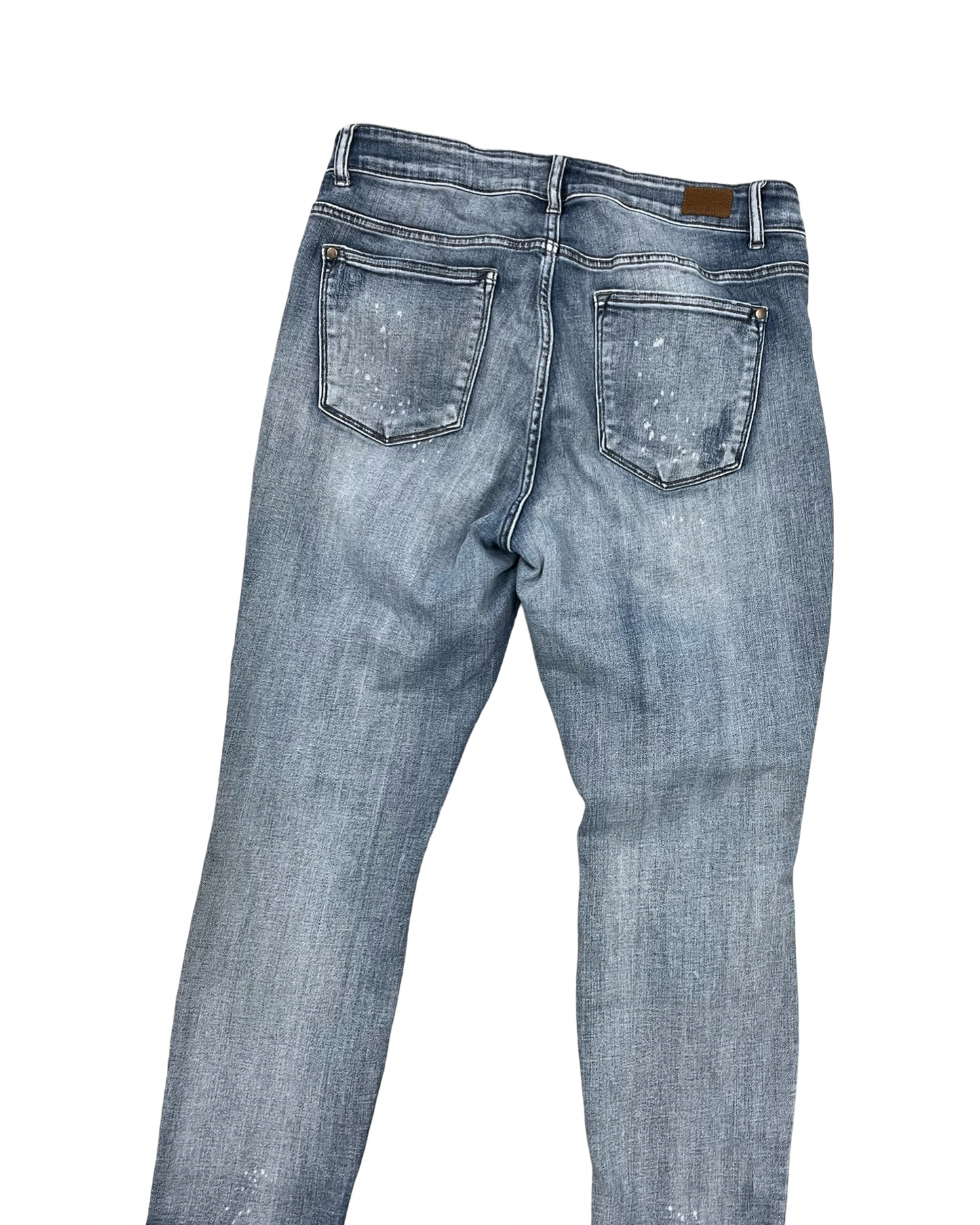 Jeans Straight By Judy Blue In Blue Denim, Size:16
