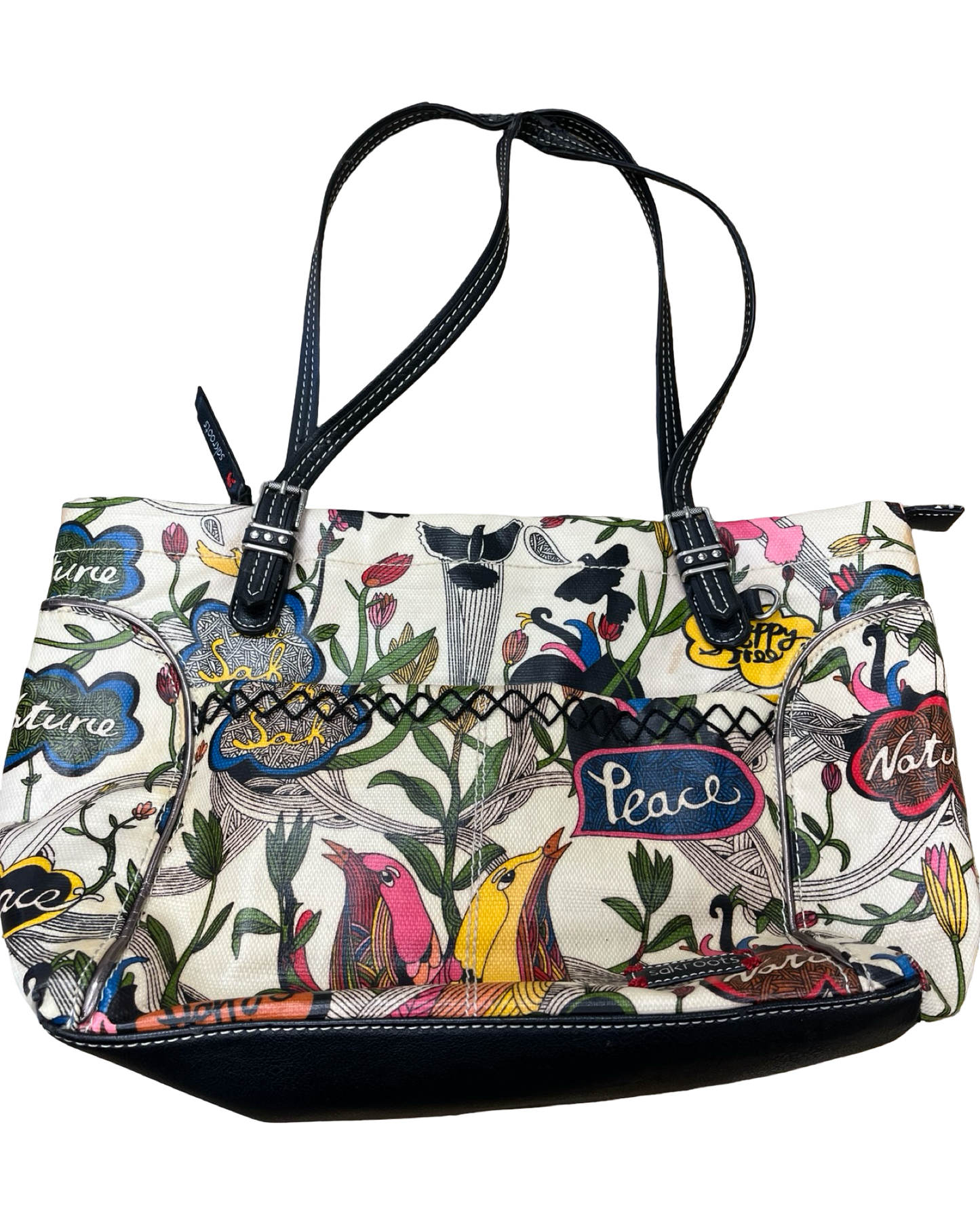 Handbag By Sakroots In Cream, Size:Medium