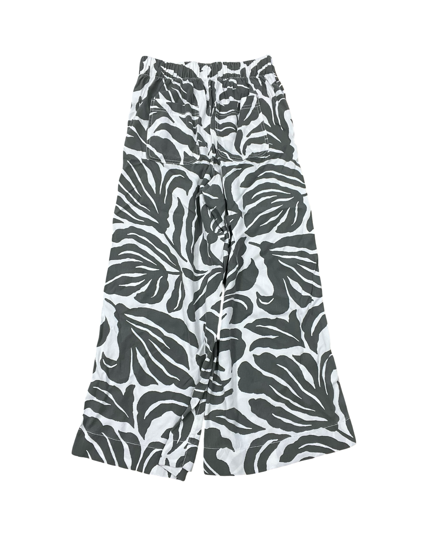 Pants Wide Leg By Nicole Miller In Grey & White, Size:Xs