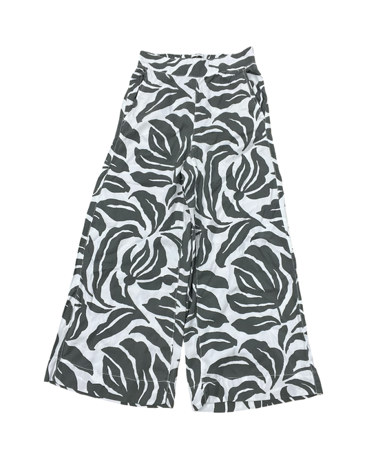 Pants Wide Leg By Nicole Miller In Grey & White, Size:Xs