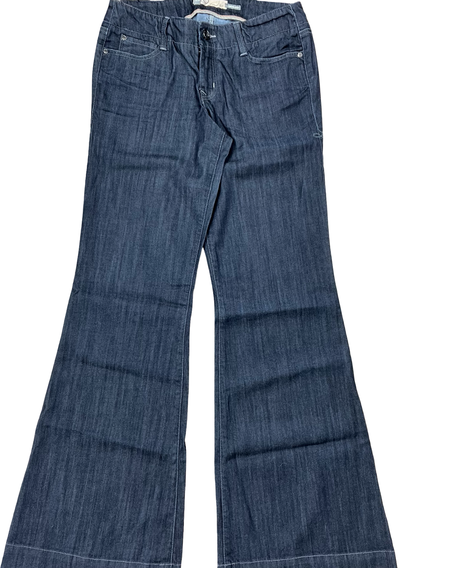 Jeans Wide Leg By Level 99 In Blue Denim, Size:8