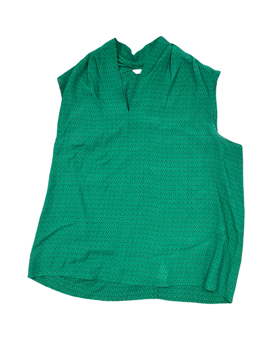 Top Sleeveless By Cabi In Green, Size:L