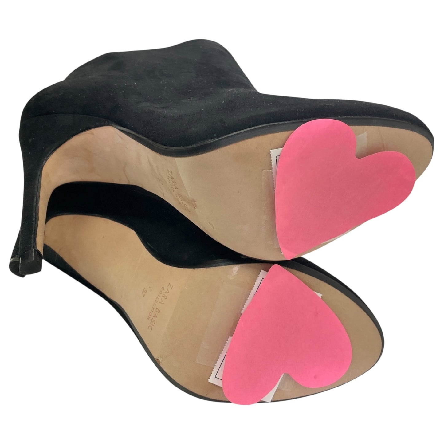 BOOTS ANKLE HEELS by ZARA BASIC in BLACK, Size:6.5