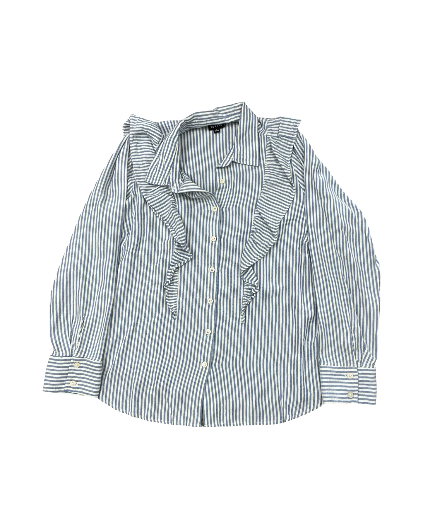 Top Ls By Torrid In Blue & White, Size:L