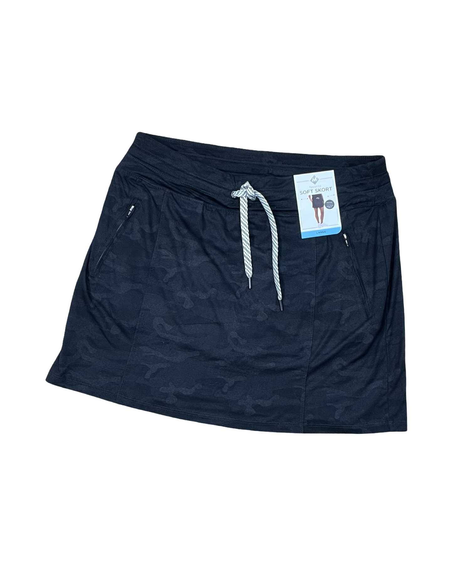 Skort By Members Mark In Black, Size:L