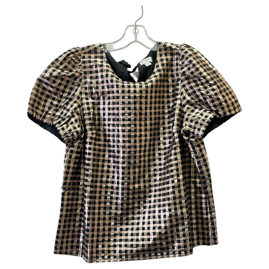 Top Ss Basic By J. Crew In Gold, Size:M