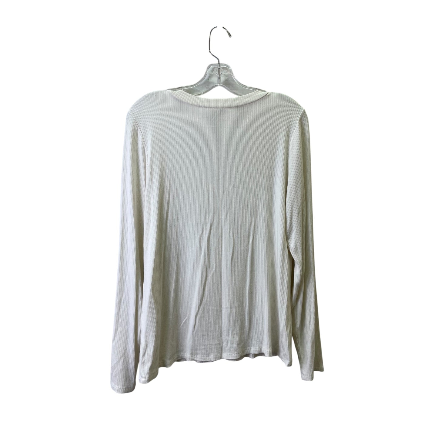 Top Ls By Cyrus Knits In Cream, Size:Xl