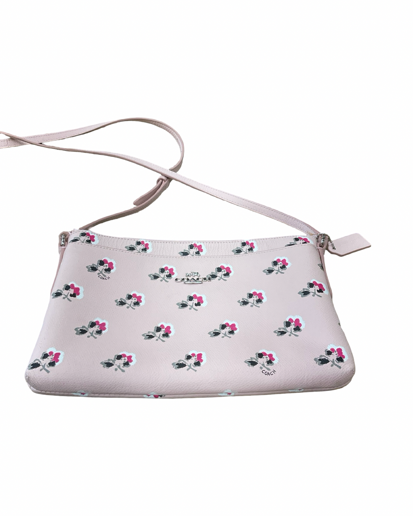 Crossbody Designer By Coach In Pink, Size:Small