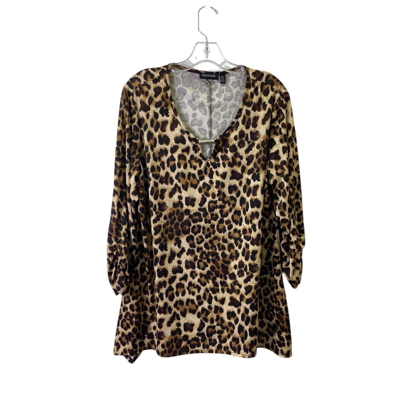 Top Ls By Notations In Animal Print, Size:Xl