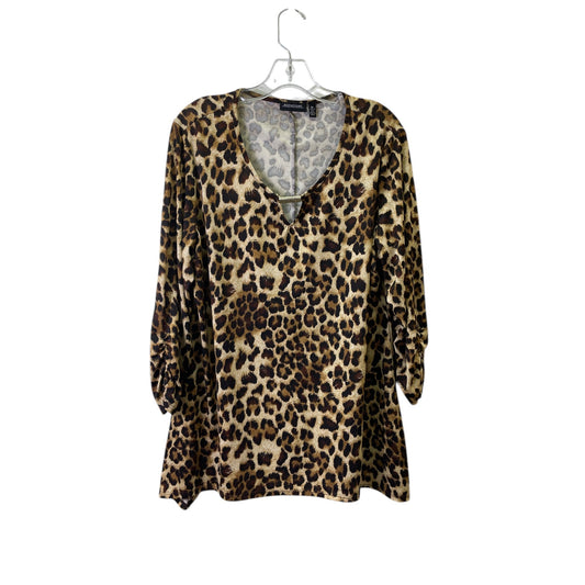 Top Ls By Notations In Animal Print, Size:Xl