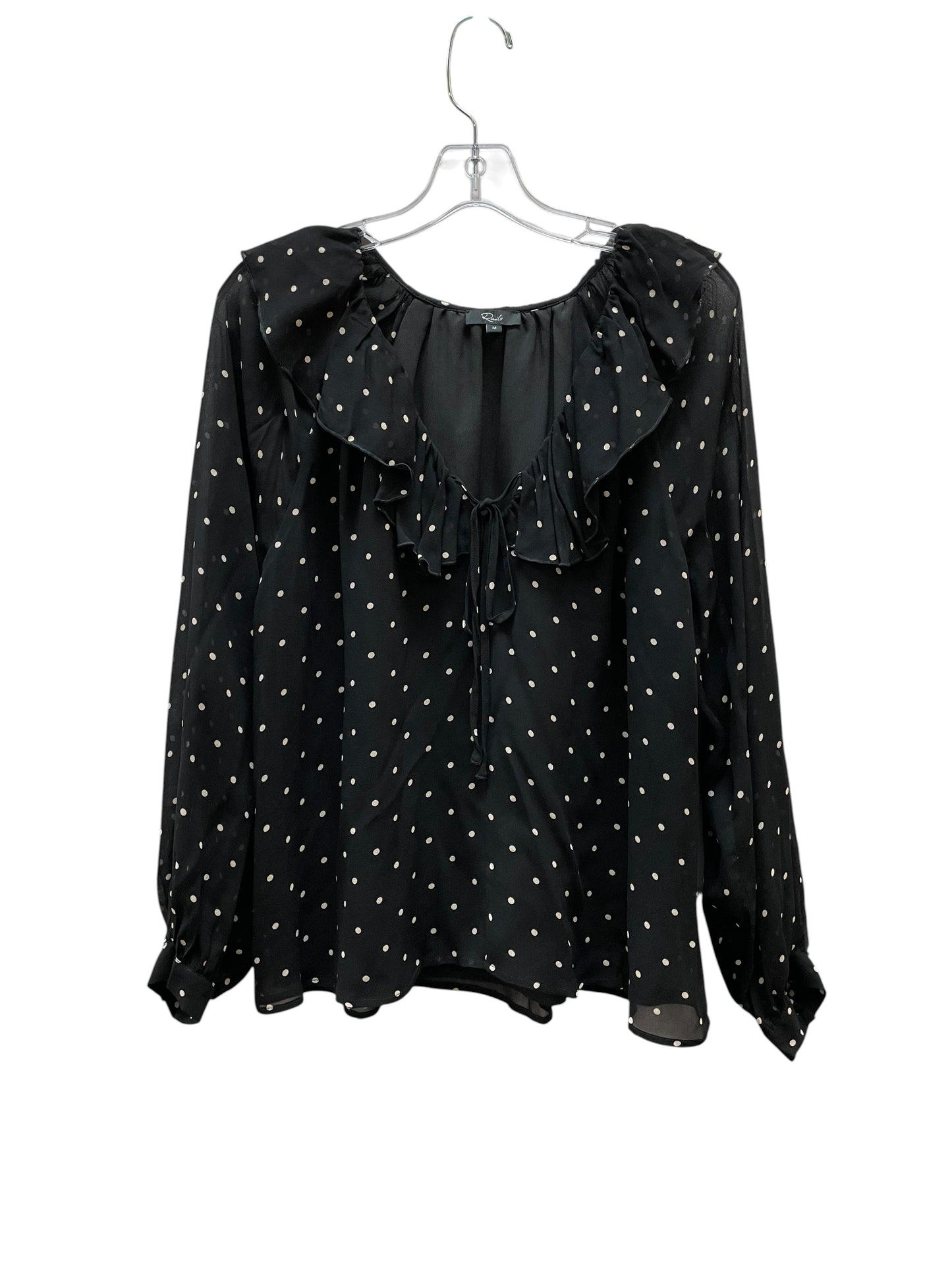Top Ls By Rails In Polkadot Pattern, Size:M