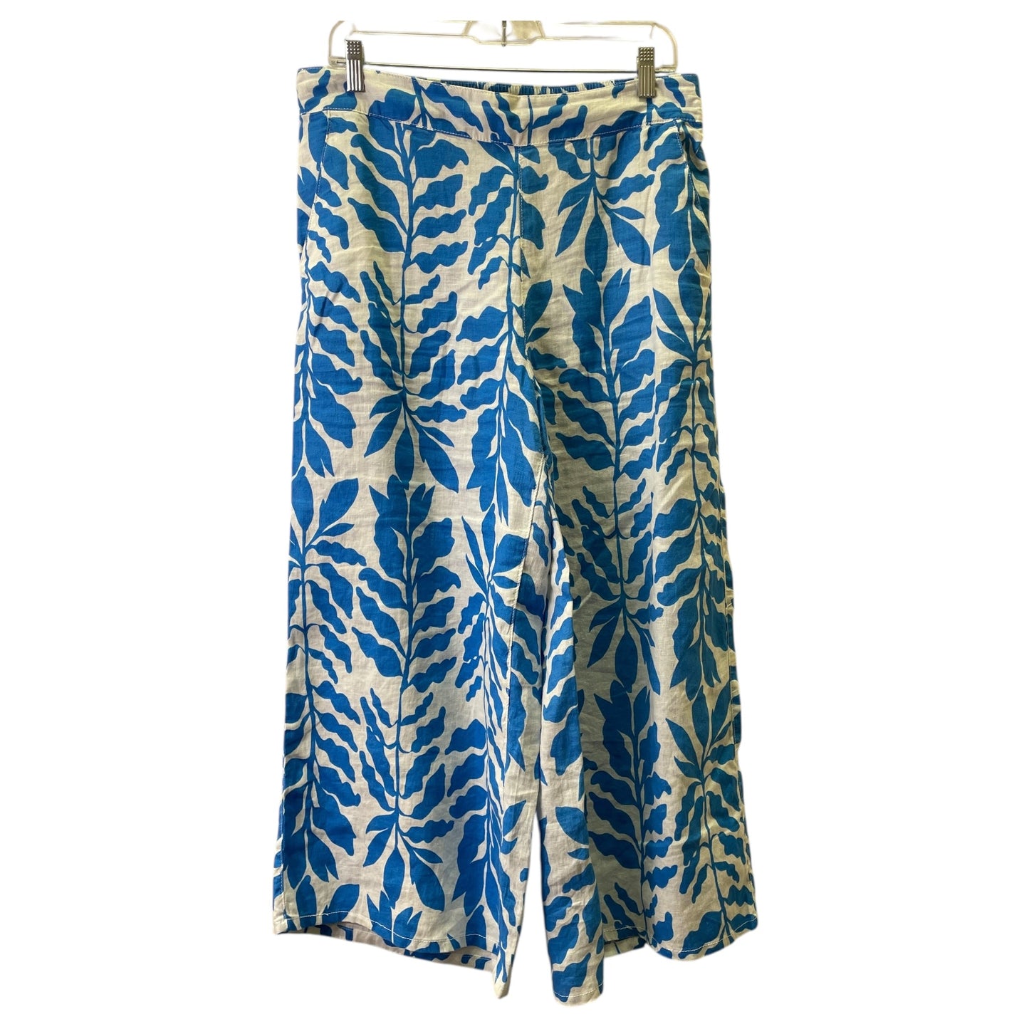 Pants Wide Leg By Rachel Zoe In Blue & White, Size:12