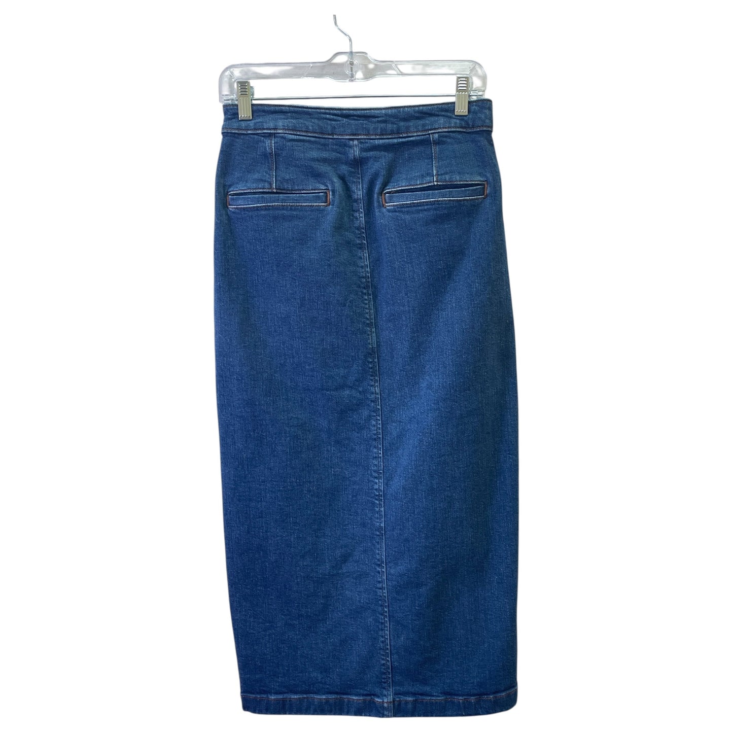 Skirt Maxi By Ann Taylor In Blue Denim, Size:0