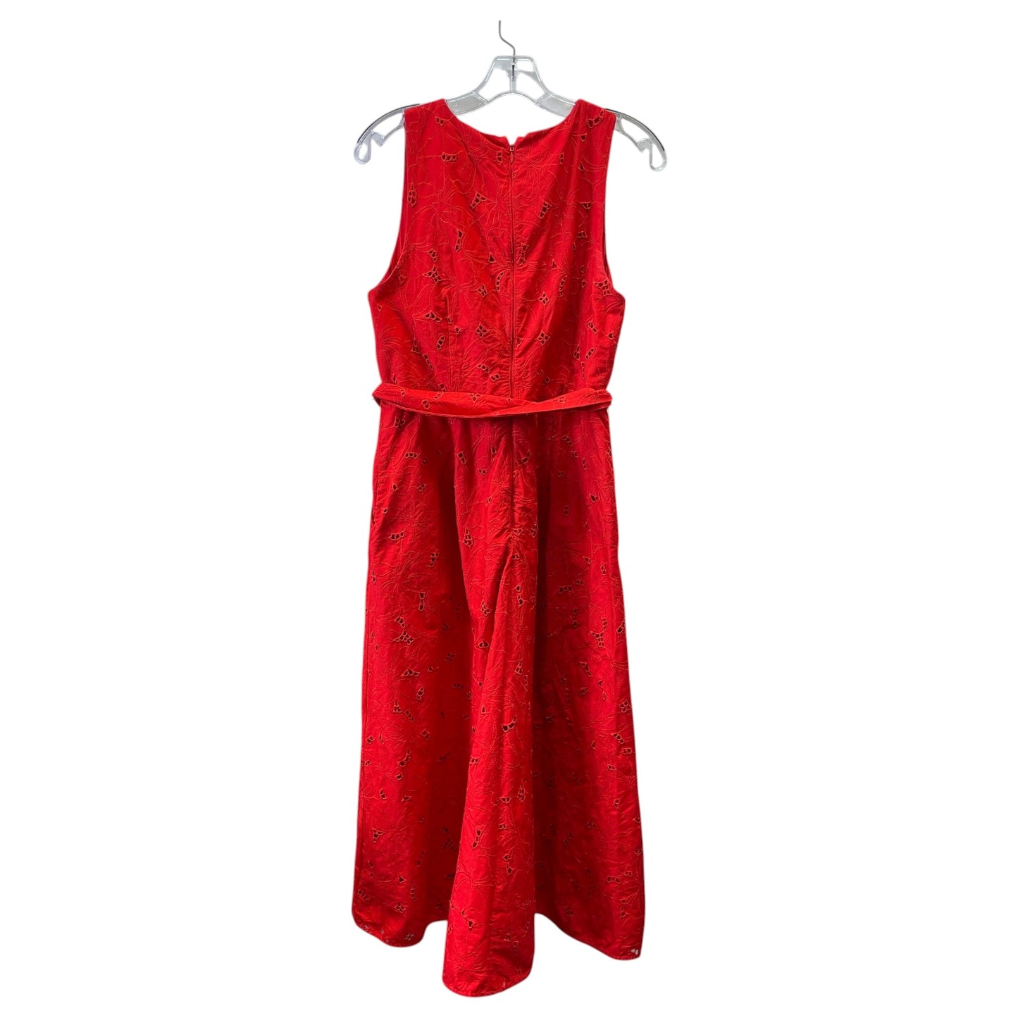 Dress Casual Midi By Ann Taylor In Red, Size:M