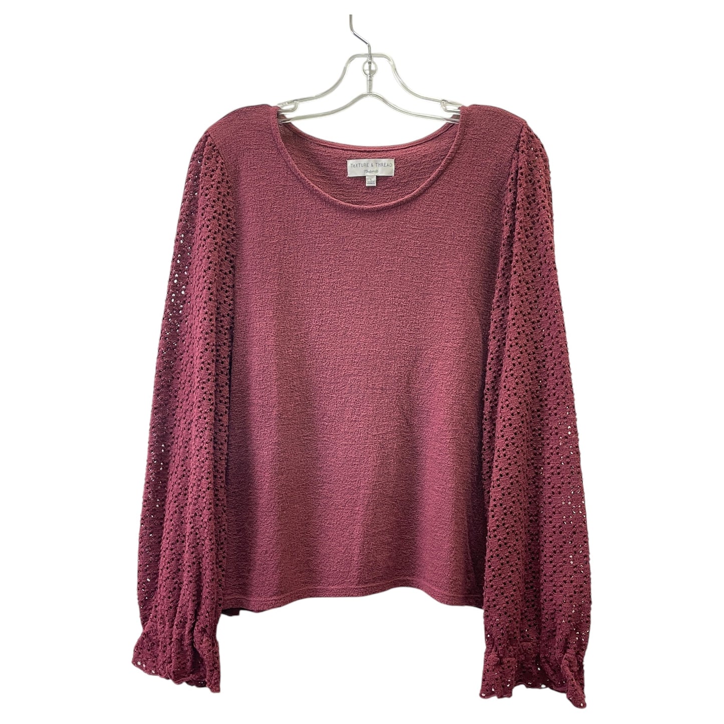 Top Ls By Texas True Threads In Purple, Size:L