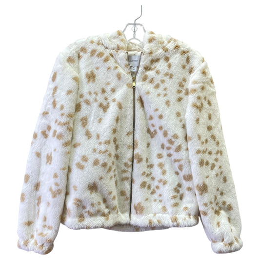 Coat Faux Fur & Sherpa By Nine West In Polkadot Pattern, Size:Xs