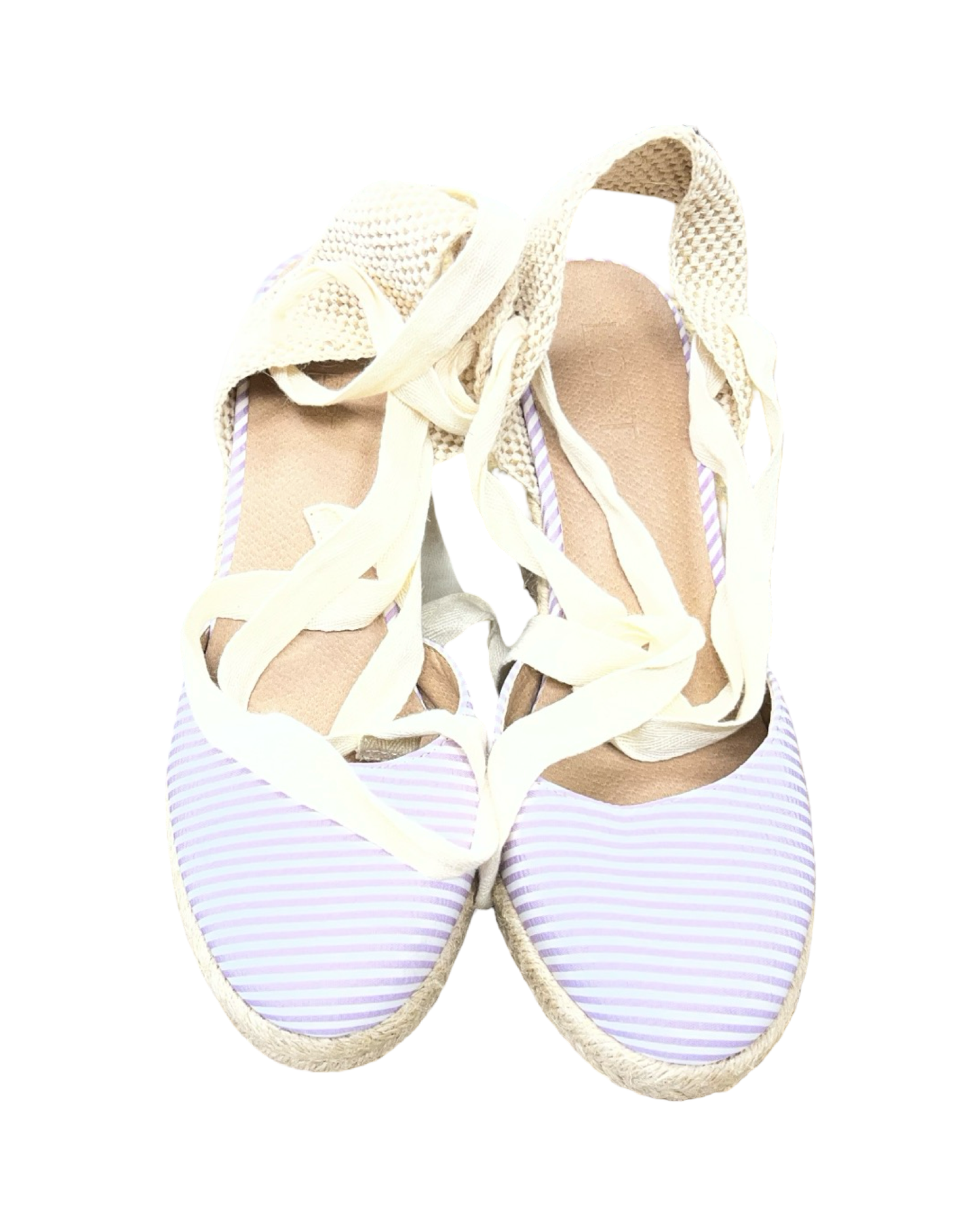 Shoes Heels Wedge By Loft In Purple, Size:6.5