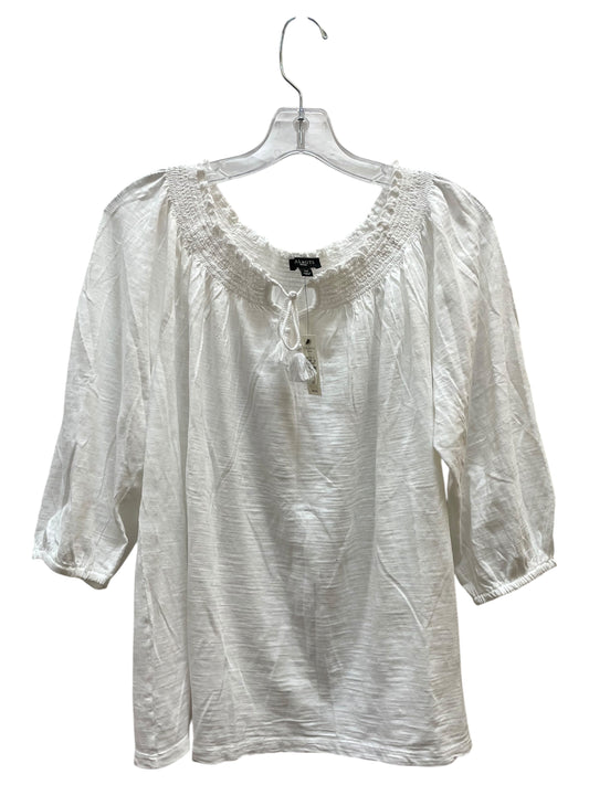 Top Ls By Talbots In White, Size:Lp