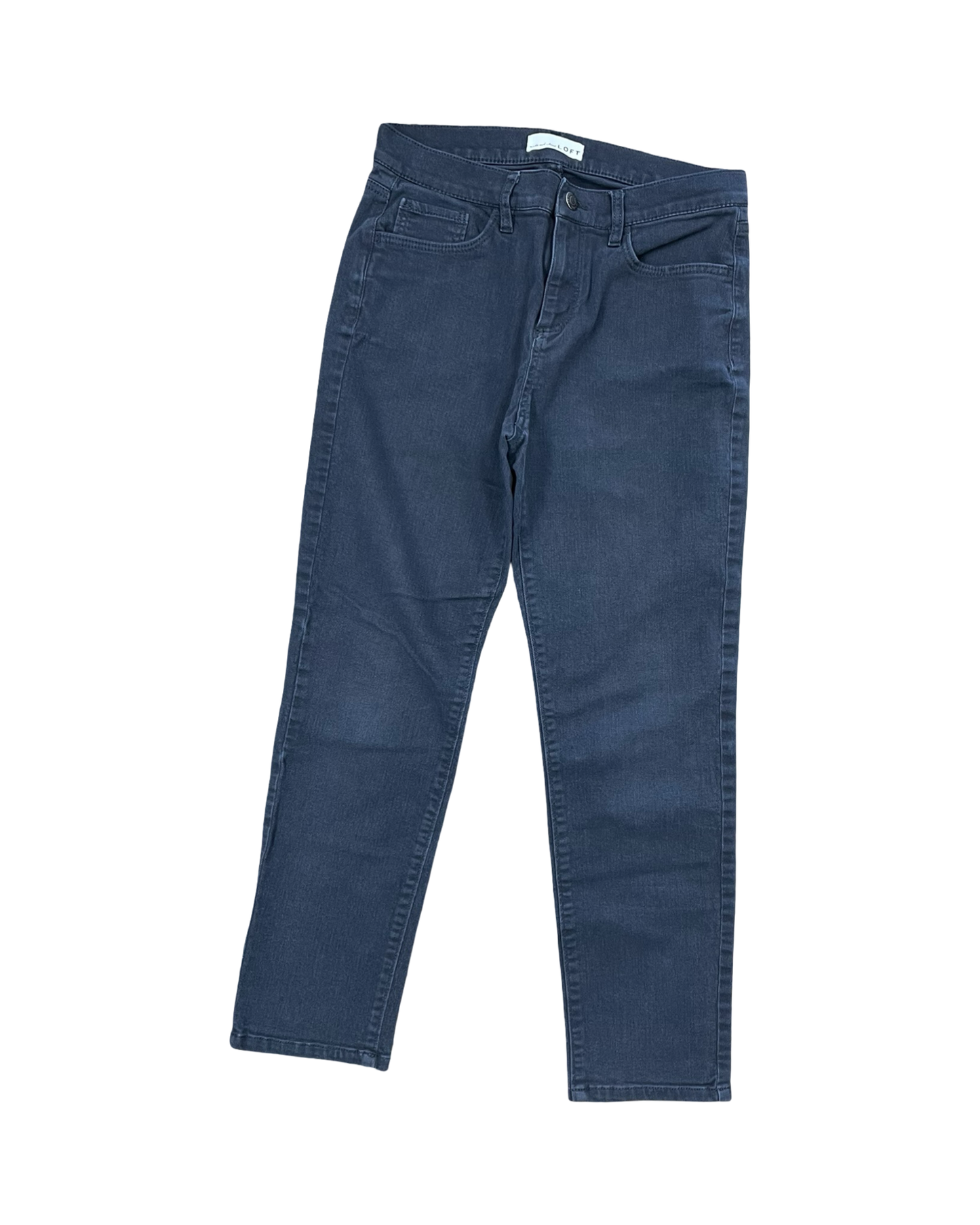 Jeans Skinny By Loft In Grey, Size:4