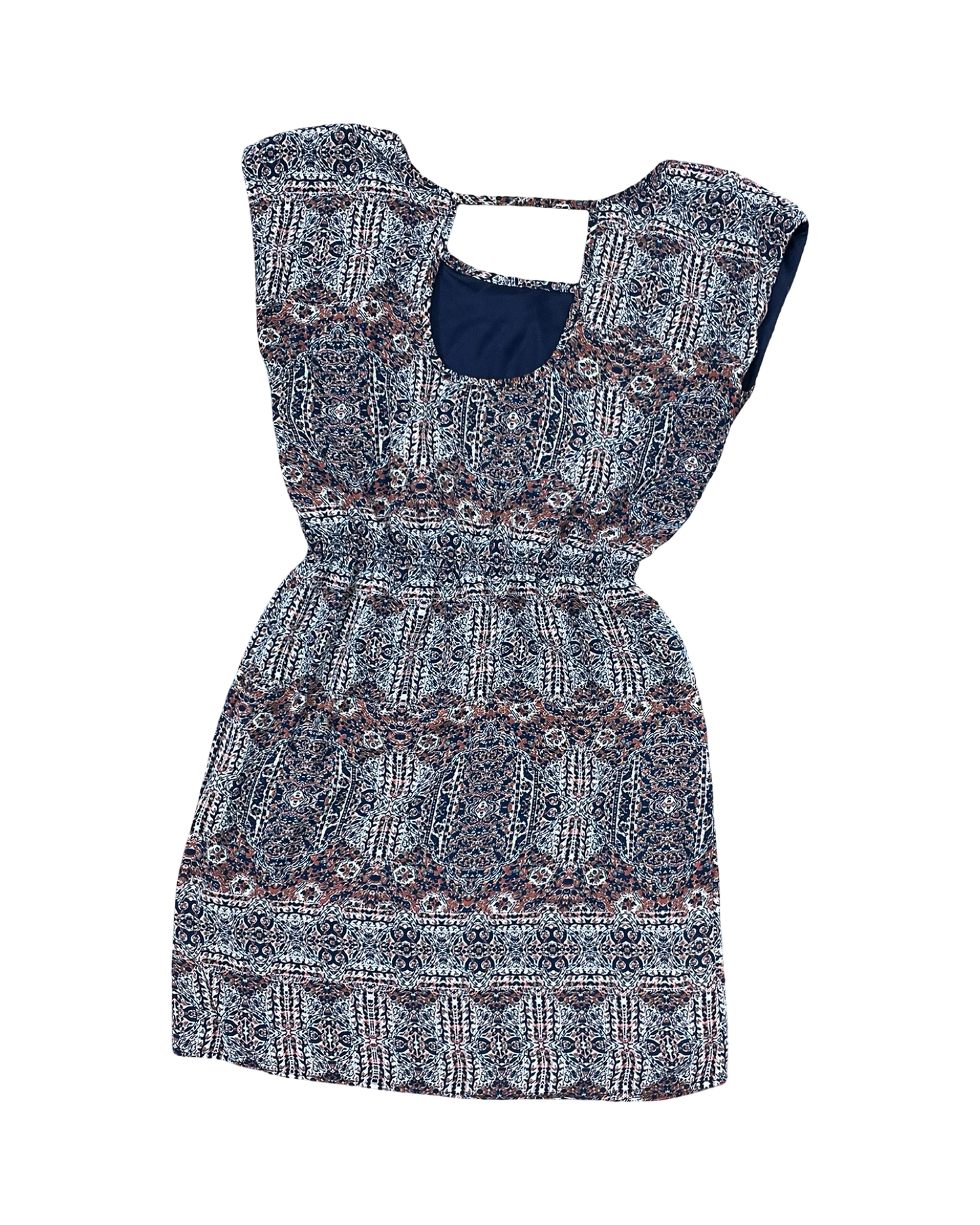 Dress Casual Midi By Maurices In Blue & Orange, Size:S