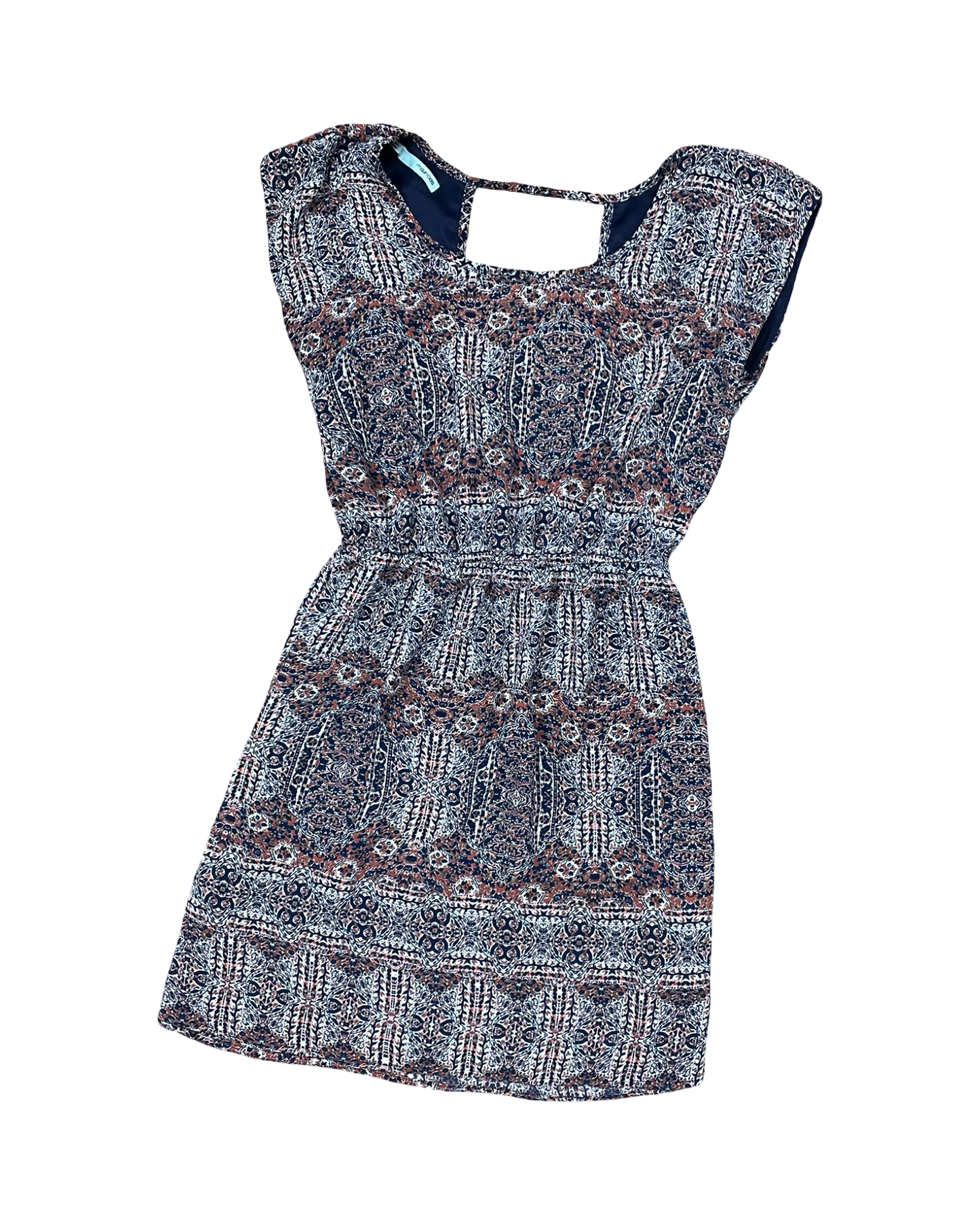 Dress Casual Midi By Maurices In Blue & Orange, Size:S