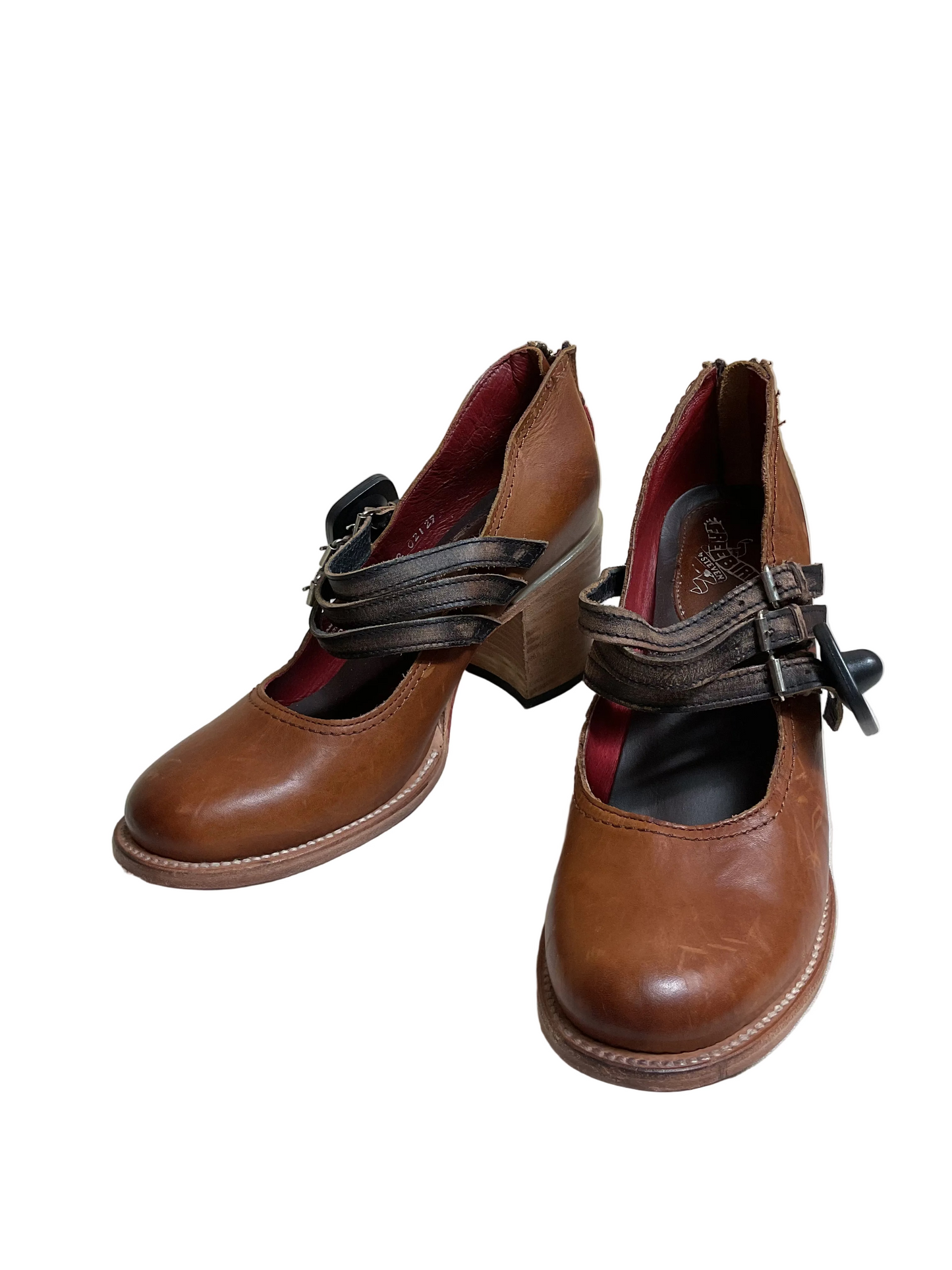 Shoes Heels Block By Freebird In Brown, Size:10