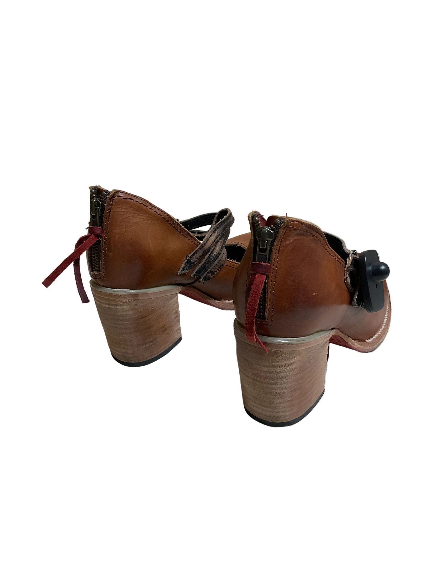 Shoes Heels Block By Freebird In Brown, Size:10