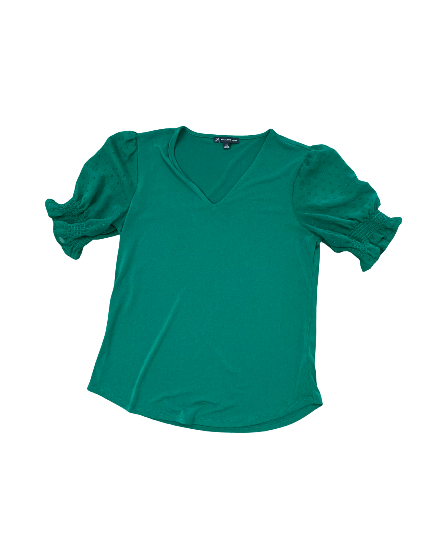Top Ss By Adrianna Papell In Green, Size:Xs