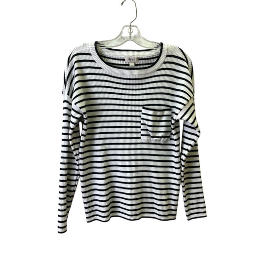 SWEATER by STYLE AND COMPANY In BLACK & WHITE, Size: M