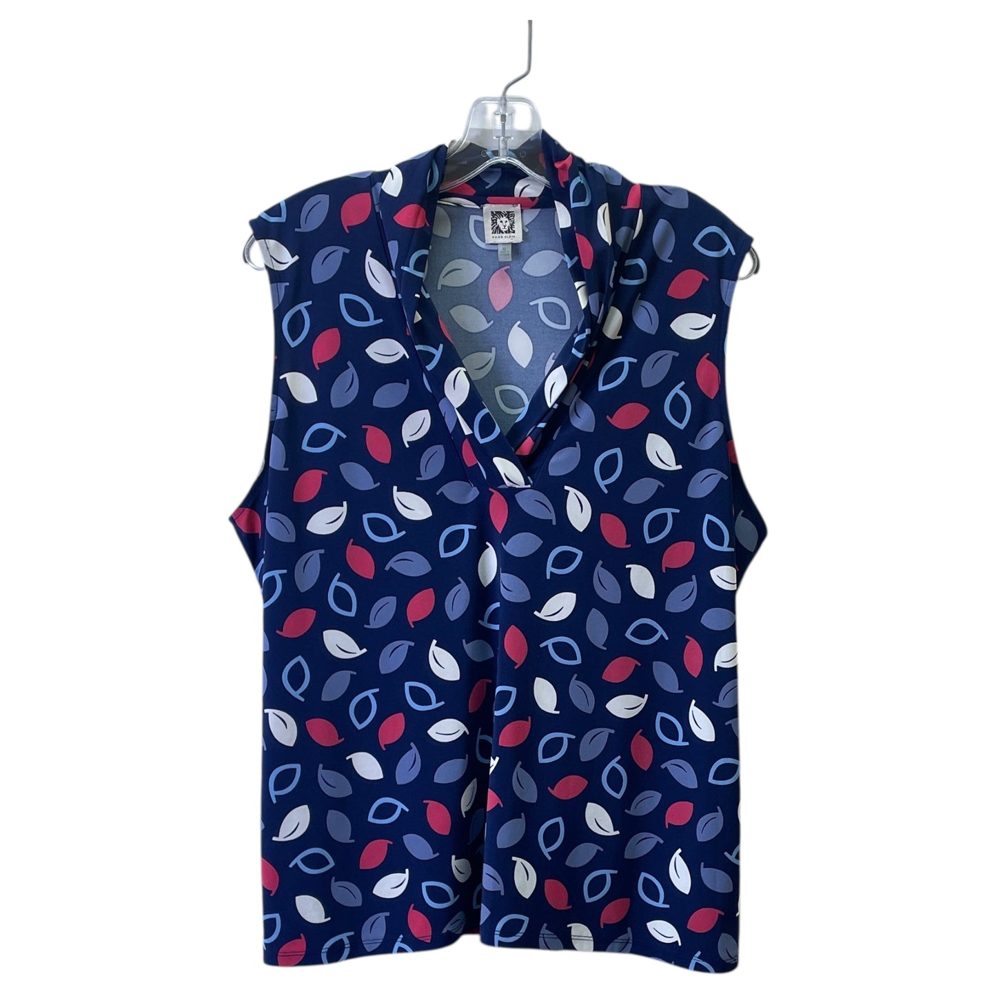 Top Ss By Anne Klein In Blue & Pink, Size:Xl