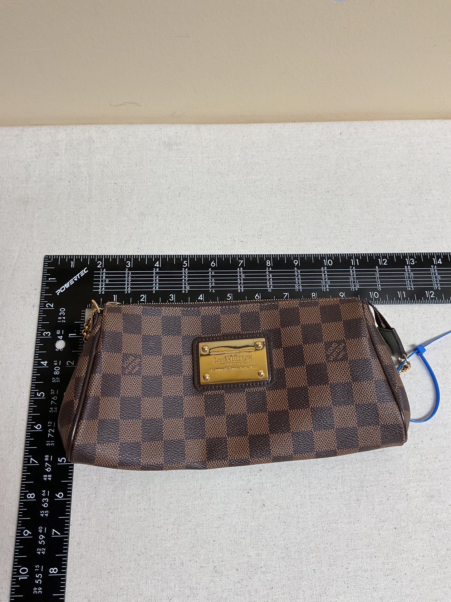 Handbag Luxury Designer By Louis Vuitton In Brown & Gold, Size:Small