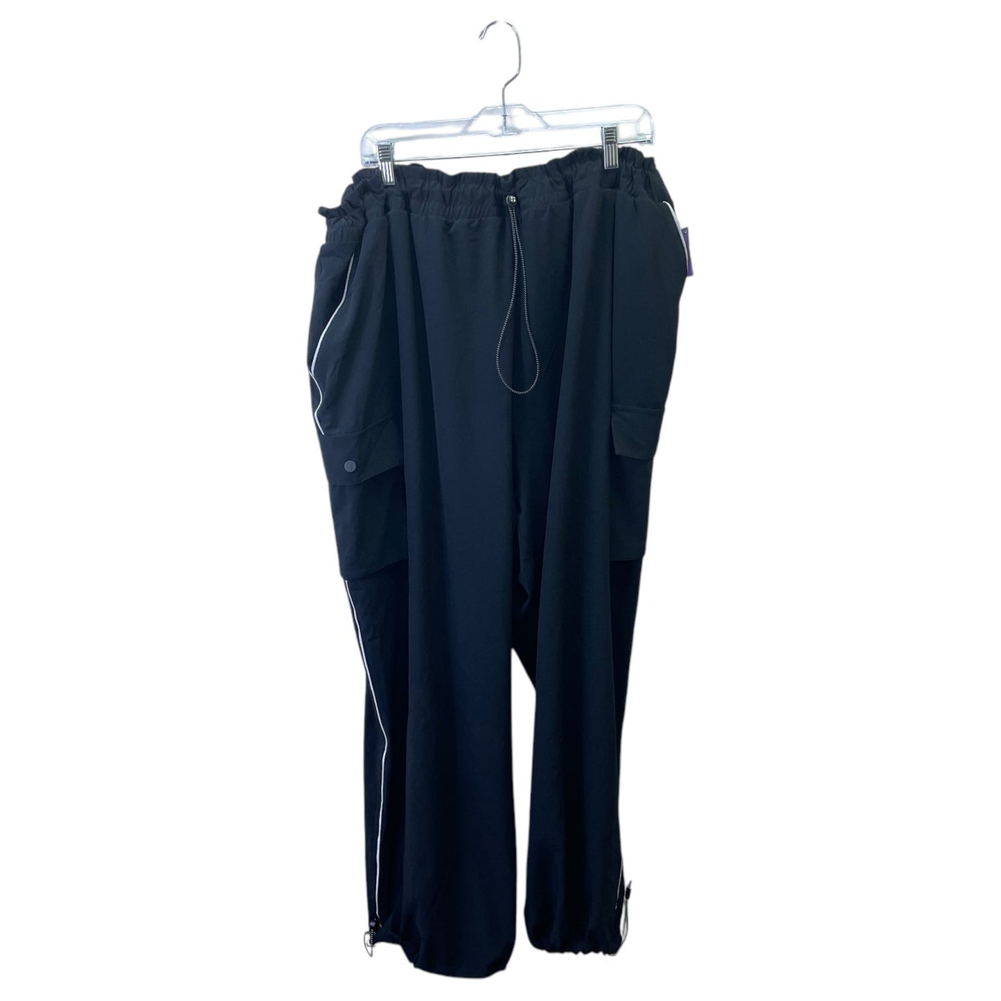 Athletic Pants By Sports Illustrated In Black, Size:3X