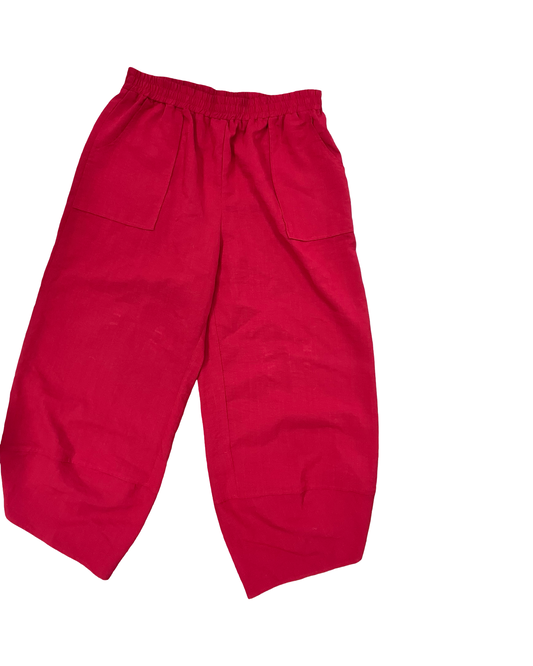 Pants Cropped By Clothes Mentor In Red, Size:L