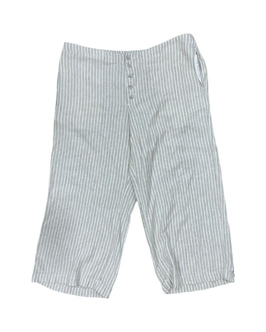 Pants Wide Leg By Universal Thread In Cream & White, Size:Xl