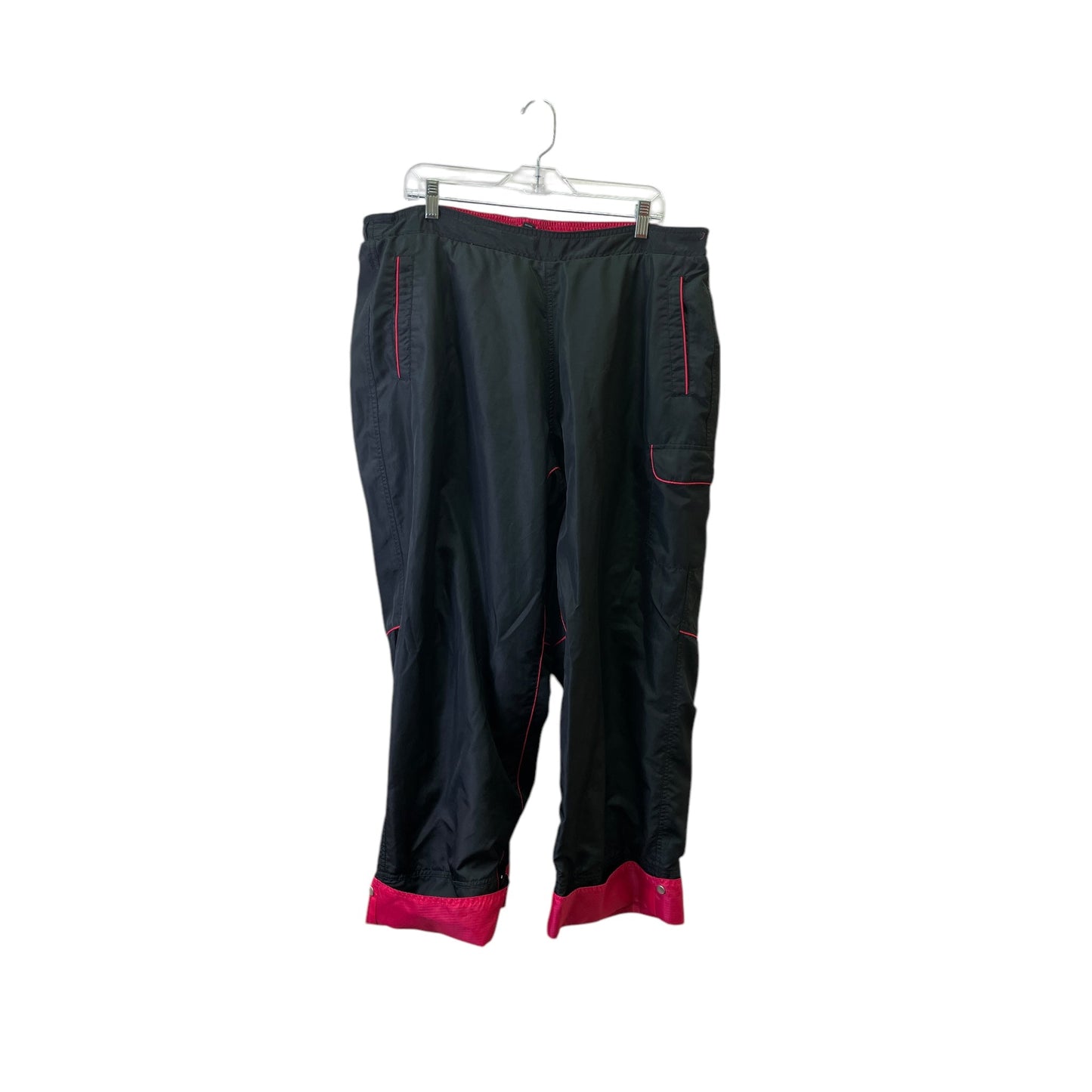 Pants Cargo & Utility By Avenue In Black & Pink, Size:18