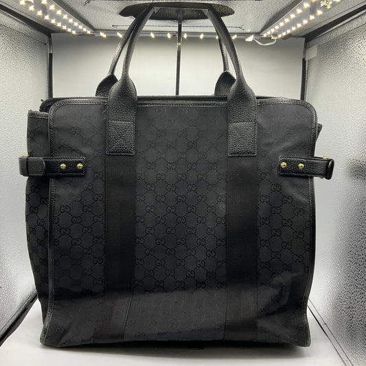 Handbag Luxury Designer By Gucci In Brown, Size:Large