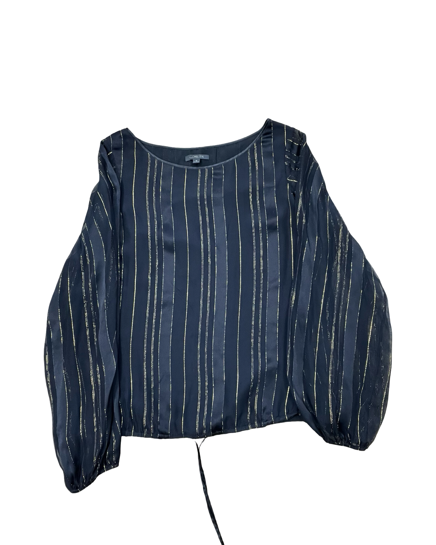 Top Ls By Rachel Zoe In Black & Gold, Size:L