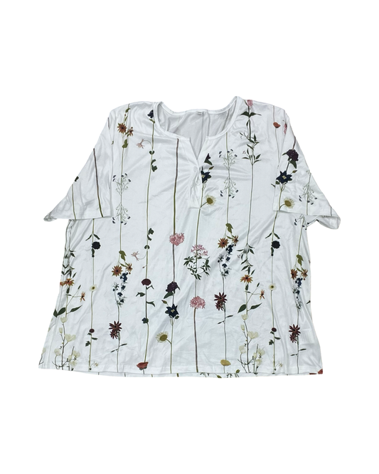 Top Ss By Clothes Mentor In White, Size:3X