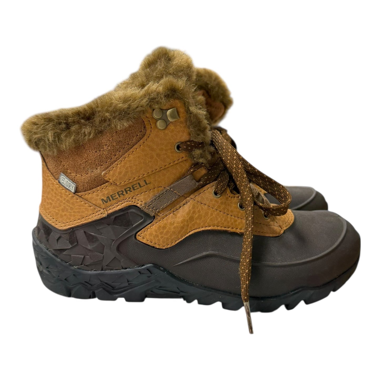 Boots Snow By Merrell In Brown, Size:7