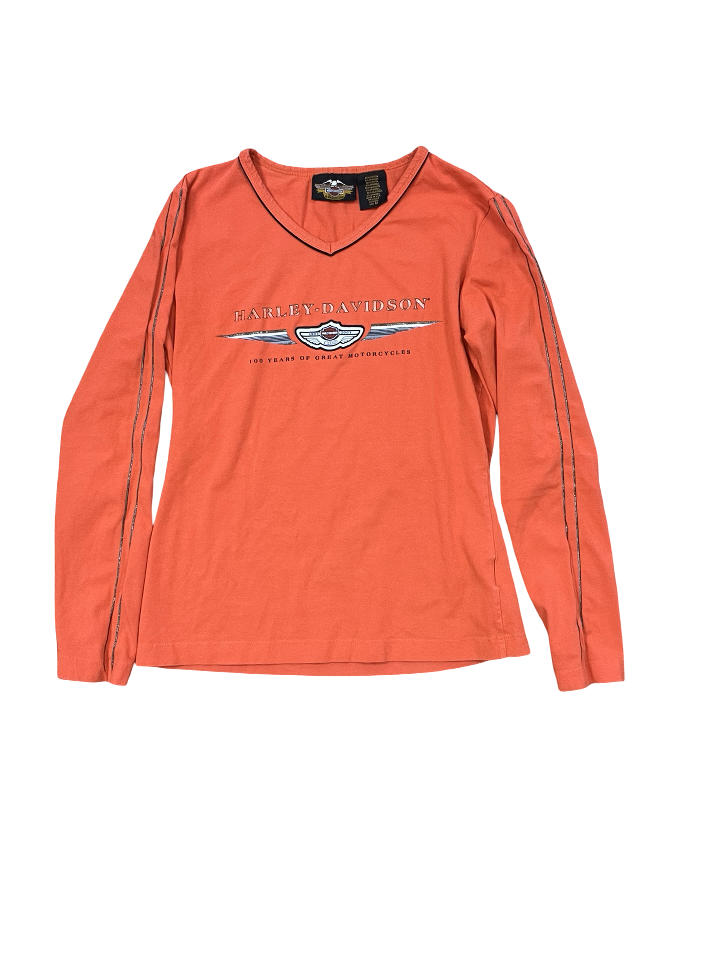 Top Ls By Harley Davidson In Orange, Size:M
