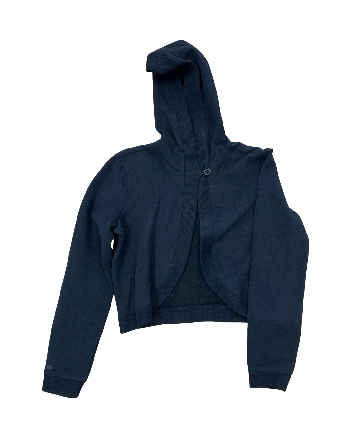 Athletic Sweatshirt Hoodie By Lauren By Ralph Lauren In Black, Size:M