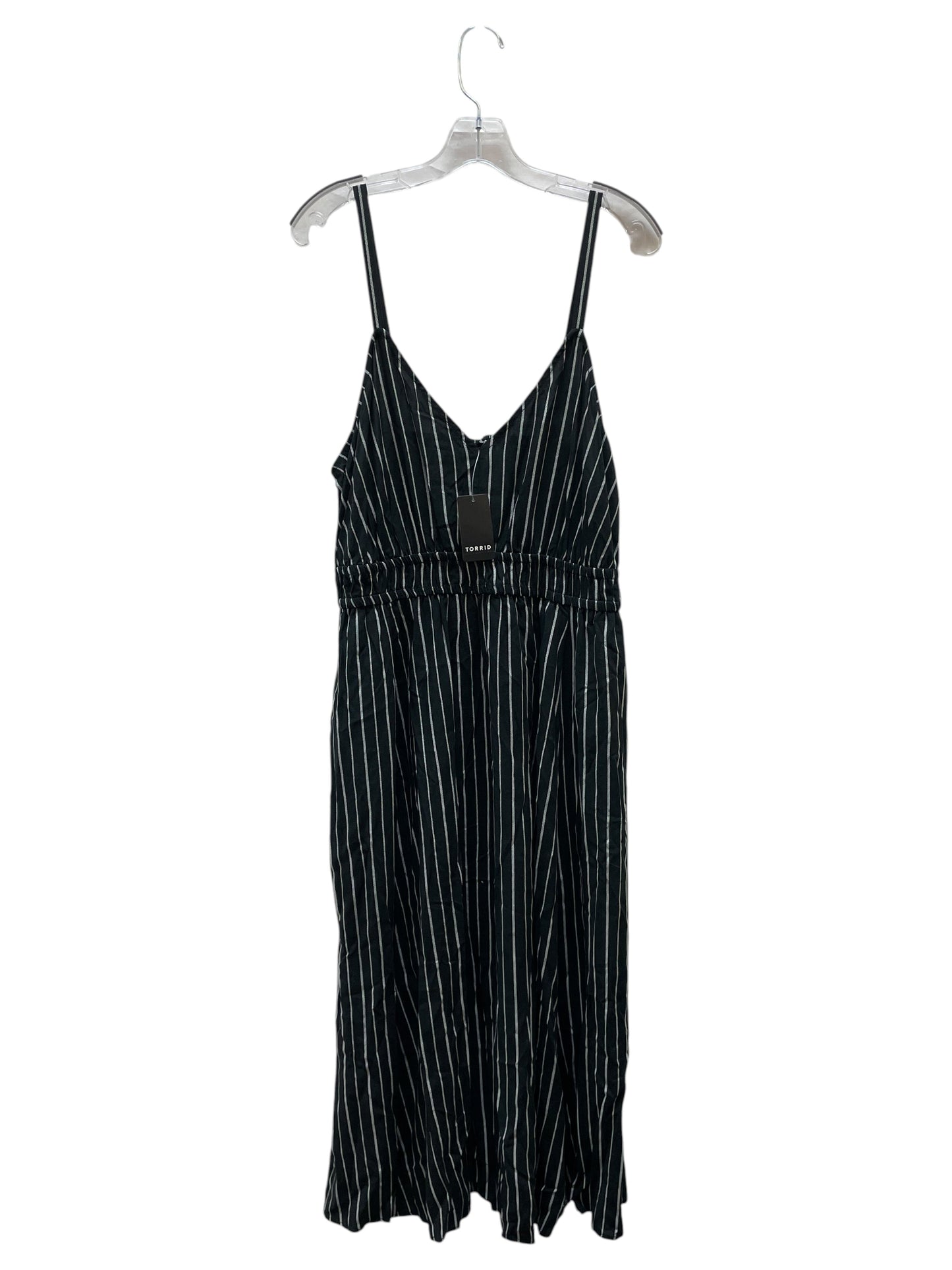 Dress Casual Maxi By Torrid In Black & White, Size:M