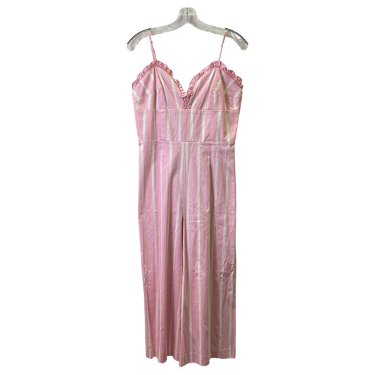 Jumpsuit By Gianni Bini In Pink & White, Size:S