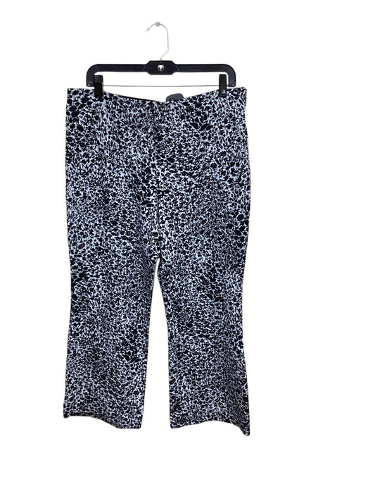 Pants Cropped By Maeve In Black & White, Size: L