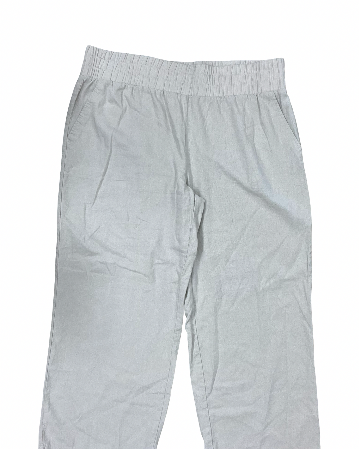 Pants Linen By Clothes Mentor In Cream, Size:Xl