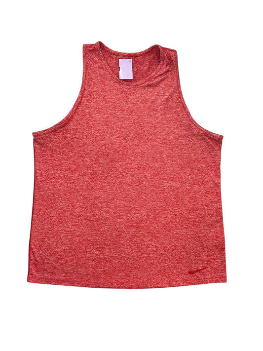 Athletic Tank Top By Nike Apparel In Coral, Size:L